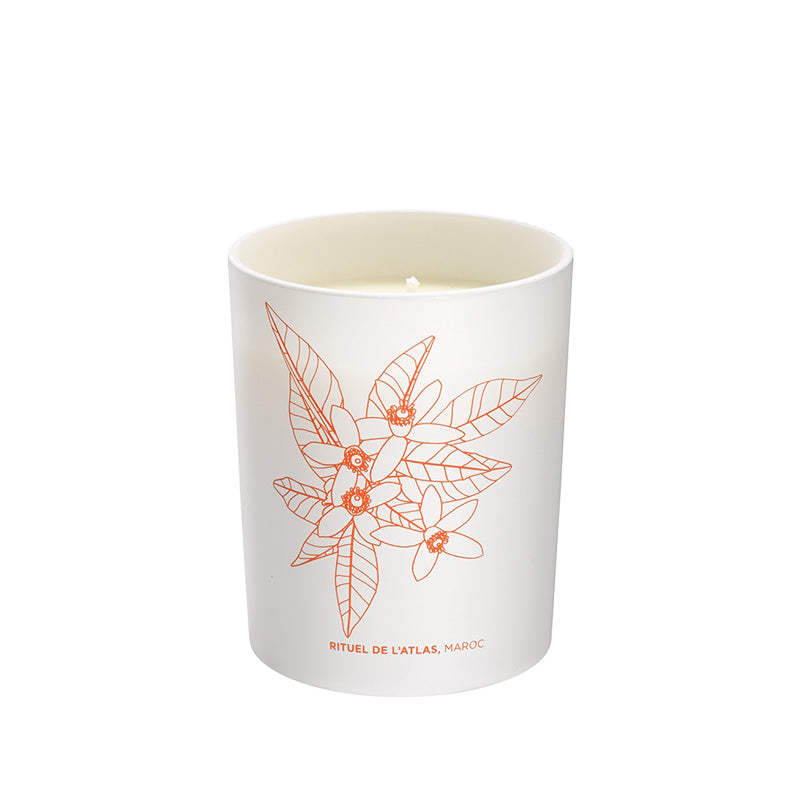 100% soy-based, aromatherapy candle with orange blossom essential oil