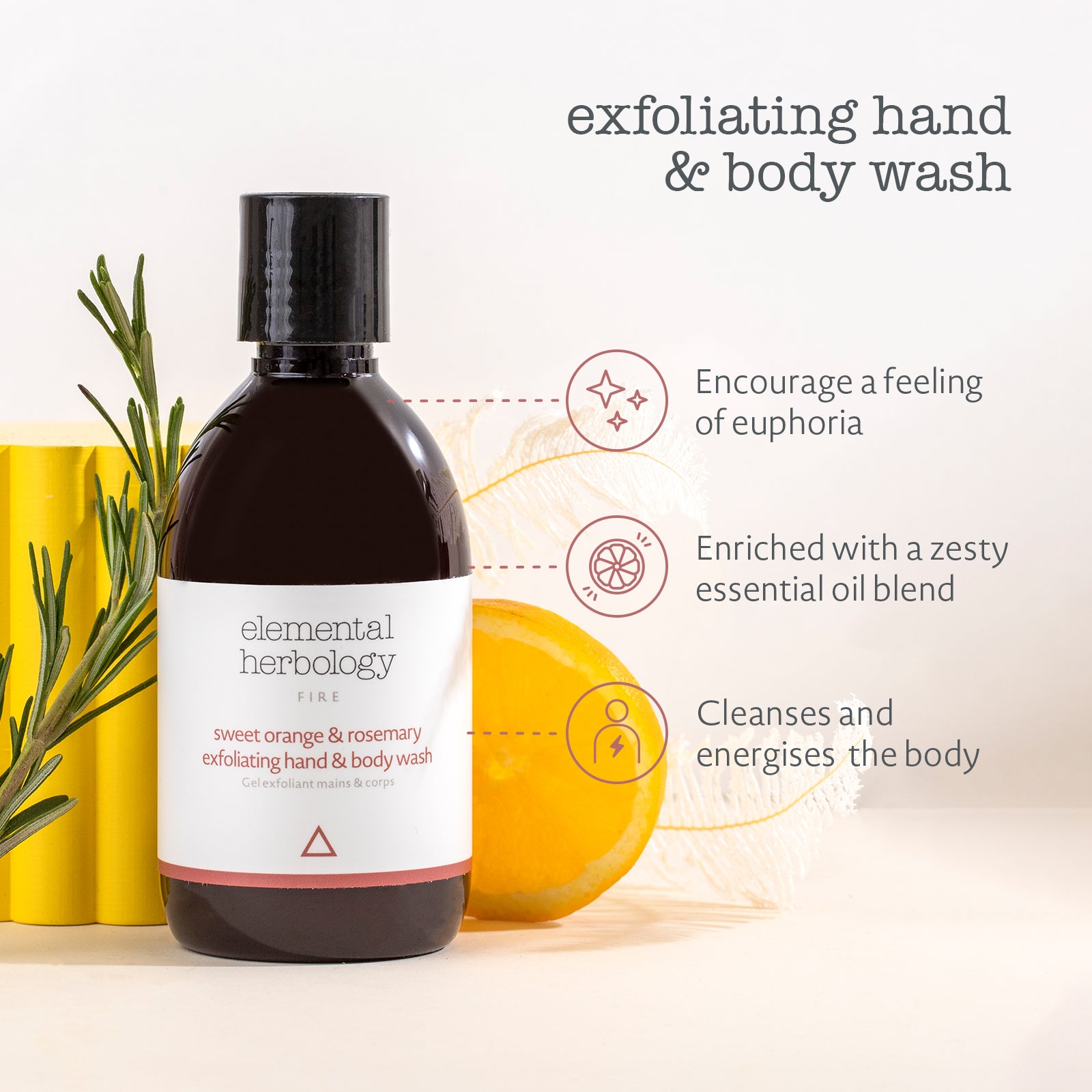 Sweet Orange & Rosemary Exfoliating Body Wash (9.8 fl.oz.)