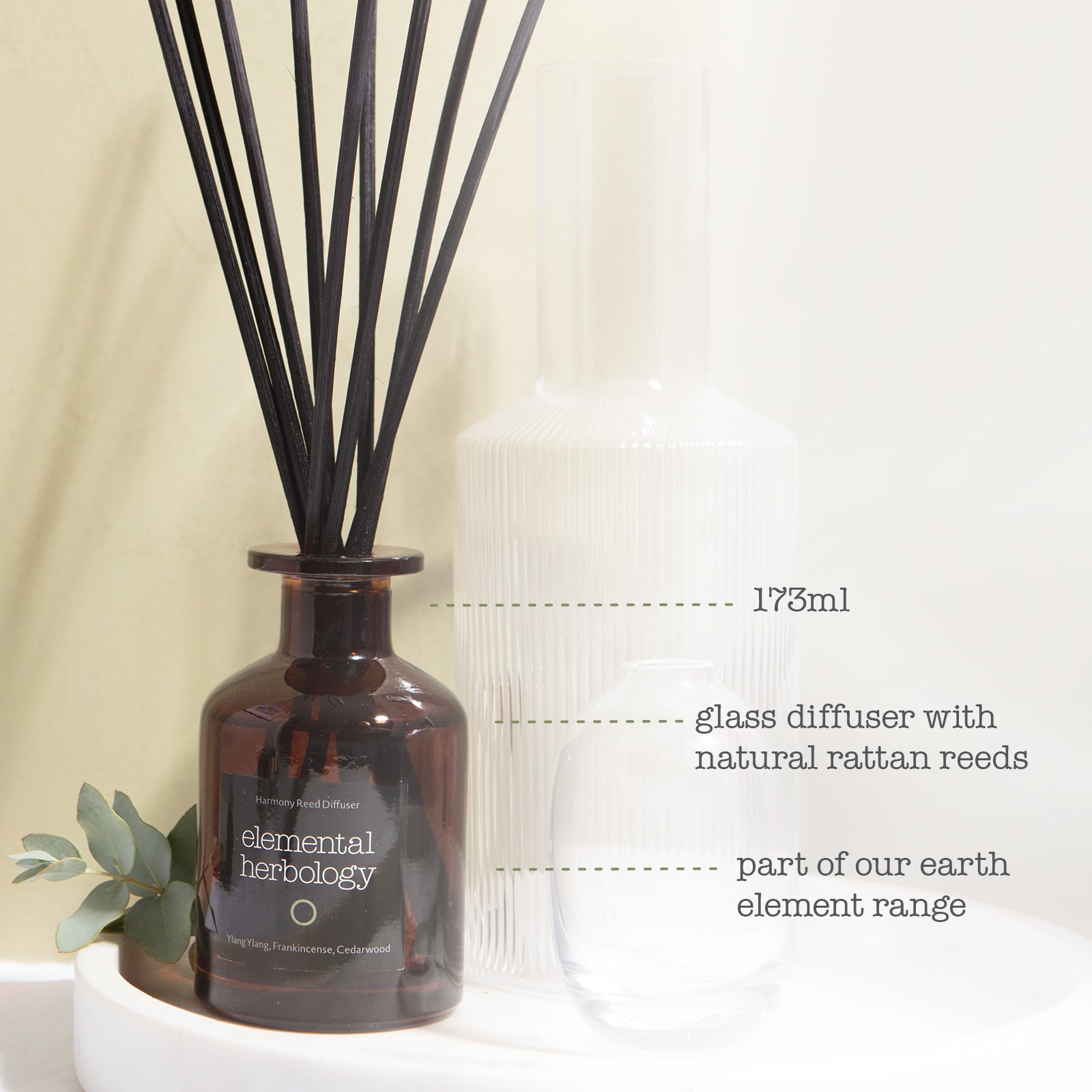 Harmony Ylang Ylang & Cedarwood Aromatherapy Reed Diffuser (5.8 fl.oz., 173ml)