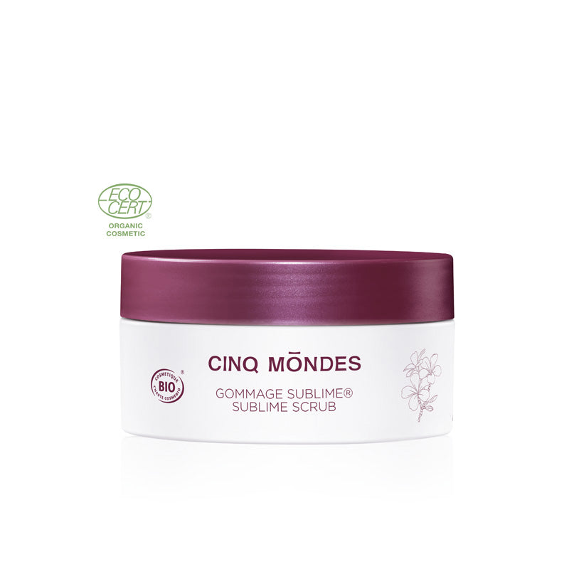 organic, sugar-based body scrub effectively exfoliates and intensely rehydates dry skin